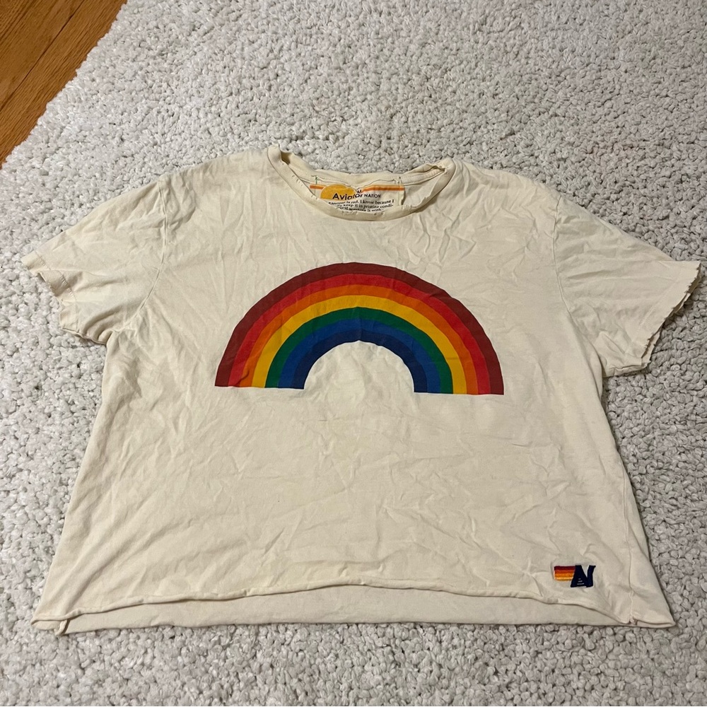 Aviator Nation Vintage Crop Boyfriend T